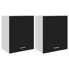Greatstore Kuchyňské skříňky 2 ks černé 50 x 31 x 60 cm dřevotříska