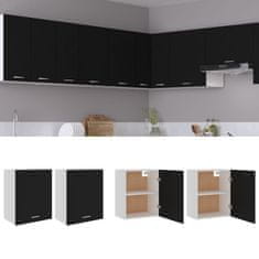 Greatstore Kuchyňské skříňky 2 ks černé 50 x 31 x 60 cm dřevotříska