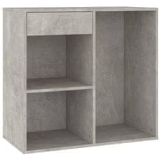 Greatstore Kosmetická skříňka betonově šedá 80x40x75 cm kompozitní dřevo