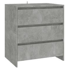 Vidaxl Příborník betonově šedý 70 x 41 x 75 cm dřevotříska