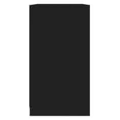 shumee Příborník černý 70 x 40,5 x 75 cm dřevotříska