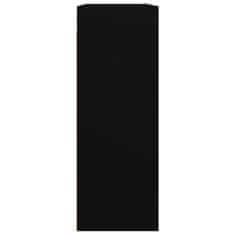 Vidaxl Závěsná nástěnná skříňka černá 69,5 x 32,5 x 90 cm