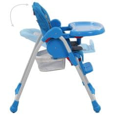 shumee Dětská jídelní židlička modro-šedá