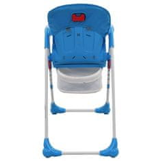Greatstore Dětská jídelní židlička modro-šedá