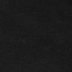 Greatstore Stínící plachta oxfordská látka lichoběžníková 4/5 x 3 m černá