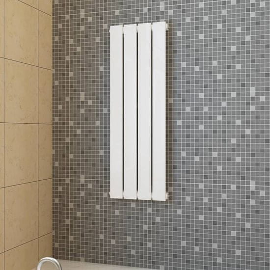 shumee vidaXL Topný panel, radiátor, bílý, 311 x 900 mm