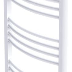 Greatstore Žebříkový radiátor obloukový, ústřední topení 500 x 764 mm boční a střední přípojka