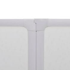 shumee Sprchová zástěna 140 x 167 cm , 7 skládacích panelů , držák na ručník