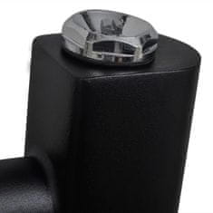 Vidaxl Černý žebříkový radiátor na ručníky rovný ústřední topení 600x1160 mm