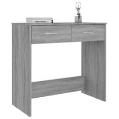 shumee Psací stůl šedý sonoma 80 x 40 x 75 cm kompozitní dřevo
