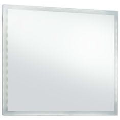 Greatstore Koupelnové nástěnné zrcadlo s LED osvětlením 80 x 60 cm