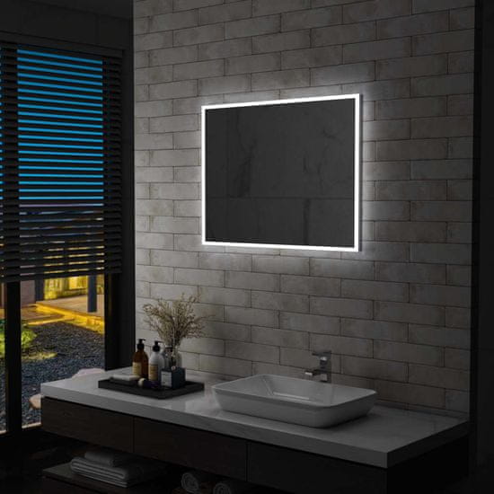Petromila Koupelnové nástěnné zrcadlo s LED osvětlením 80 x 60 cm
