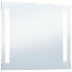 Greatstore Koupelnové nástěnné zrcadlo s LED osvětlením 100 x 60 cm