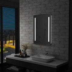 shumee vidaXL LED koupelnové nástěnné zrcadlo s policí 60 x 80 cm