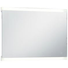 Petromila Koupelnové zrcadlo s LED světly a dotykovým senzorem 100x60 cm