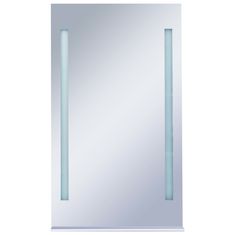Greatstore Koupelnové nástěnné zrcadlo s LED světlem a policí 60 x 100 cm