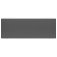 Greatstore Luxusní umyvadlo přepad čtvercové matné tmavě šedé 41x41 cm