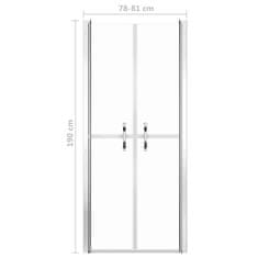Greatstore Sprchové dveře čiré ESG 81 x 190 cm