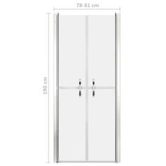 Vidaxl Sprchové dveře matné ESG 81 x 190 cm