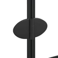 Vidaxl Skládací sprchový kout ESG 120 x 140 cm černý
