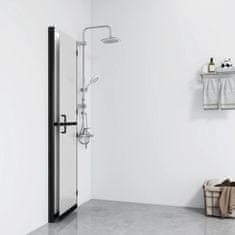 shumee Skládací sprchová zástěna mléčné ESG sklo 70 x 190 cm