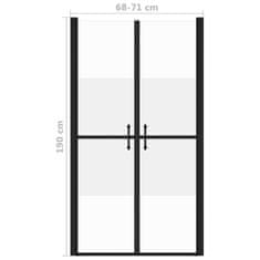Vidaxl Sprchové dveře polomatné ESG (68–71) x 190 cm