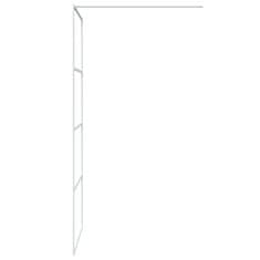 Vidaxl Sprchová zástěna walk-in bílá 90 x 195 cm čiré ESG sklo