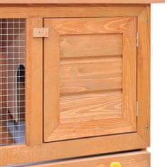 shumee Zahradní králikárna/domek pro drobná zvířata 1 dvířka dřevěná