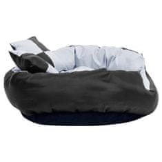shumee Oboustranný omyvatelný pelíšek pro psy šedý a černý 85x70x20 cm