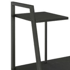 Greatstore Psací stůl s poličkami černý 102 x 50 x 117 cm