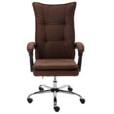 Greatstore Kancelářská židle hnědá textil