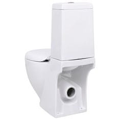 Greatstore Keramické WC zadní odpad bílé