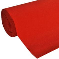 Vidaxl Červený koberec 1 x 10 m, extra těžký 400 g/m2