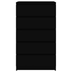 Vidaxl Zásuvková skříňka černá 60 x 36 x 103 cm kompozitní dřevo