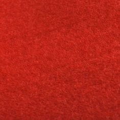 Vidaxl Červený koberec 1 x 10 m, extra těžký 400 g/m2
