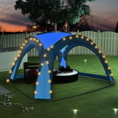 shumee Party stan s LED světly 4 boční stěny 3,6 x 3,6 x 2,3 m modrý