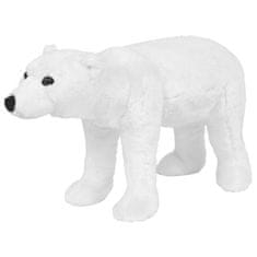Vidaxl Stojící plyšová hračka, lední medvěd, bílý, XXL