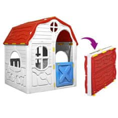 shumee Skládací dětský domeček s funkčními dveřmi a okny