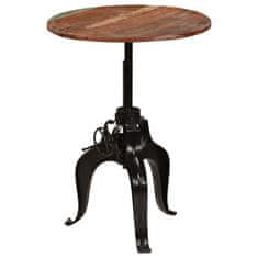 shumee Barový stůl z masivního recyklovaného dřeva 75 x (76–110) cm