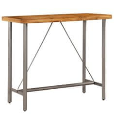 shumee Barový stůl z masivního recyklovaného teaku 120 x 58 x 106 cm