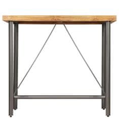 shumee Barový stůl z masivního recyklovaného teaku 120 x 58 x 106 cm
