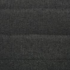 Vidaxl Jídelní židle 6 ks tmavě šedé textil