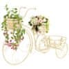 Stojan na květiny ve tvaru jízdního kola vintage styl kovový