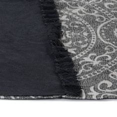 Vidaxl Koberec Kilim se vzorem bavlněný 160 x 230 cm šedý