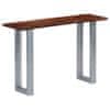 Konzolový stolek 115 x 35 x 76 cm akáciové dřevo a železo