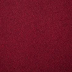Vidaxl 3místná pohovka textilní čalounění vínová