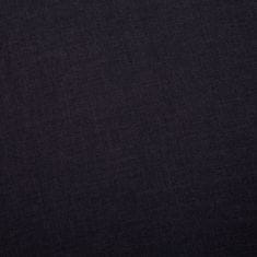 Vidaxl 3místná pohovka textilní čalounění černá