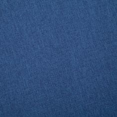 Greatstore 2místná pohovka textilní čalounění modrá