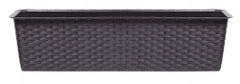 Prosperplast Ratanový balkonový box ISR600 | Umber