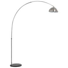 Greatstore Klenutá lampa 60 W stříbrná E27 170 cm